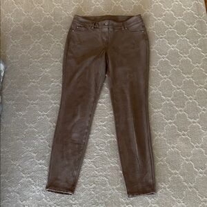 Brown Faux Suede Pants